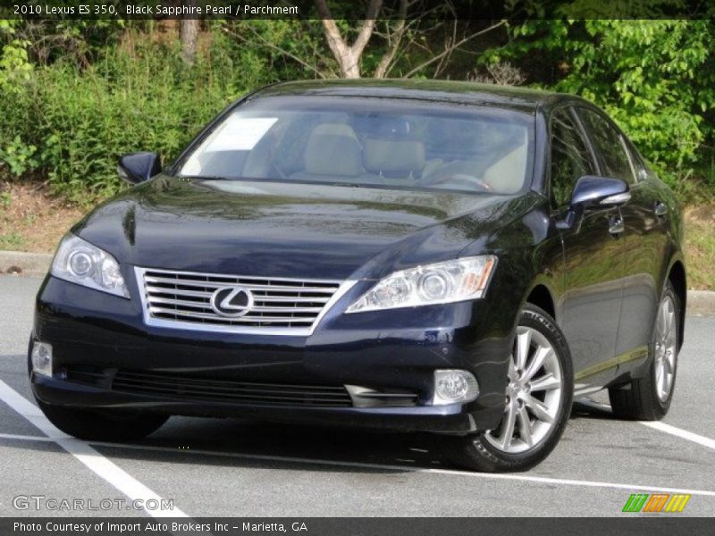 Black Sapphire Pearl / Parchment 2010 Lexus ES 350