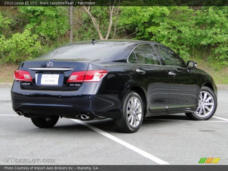Black Sapphire Pearl / Parchment 2010 Lexus ES 350