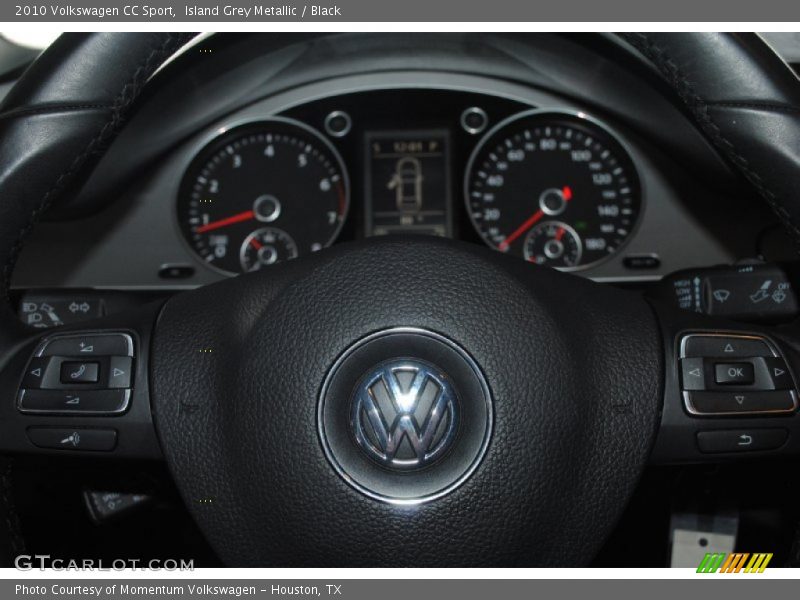 Island Grey Metallic / Black 2010 Volkswagen CC Sport