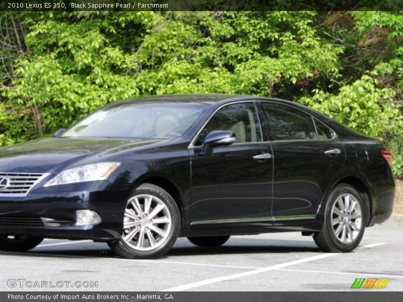 Black Sapphire Pearl / Parchment 2010 Lexus ES 350