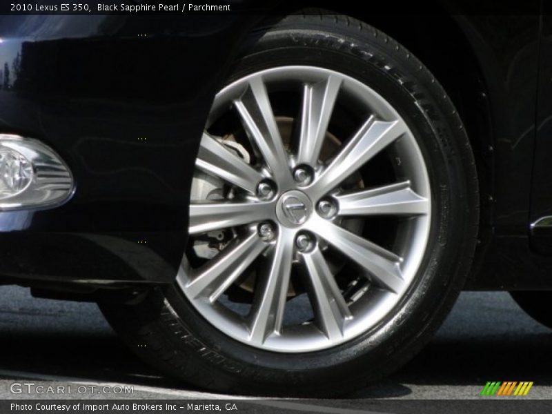 Black Sapphire Pearl / Parchment 2010 Lexus ES 350