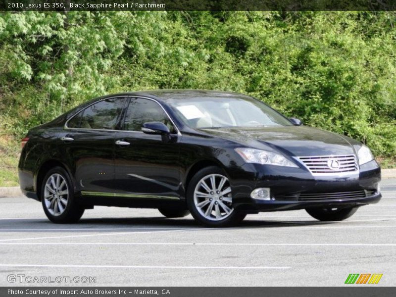 Black Sapphire Pearl / Parchment 2010 Lexus ES 350