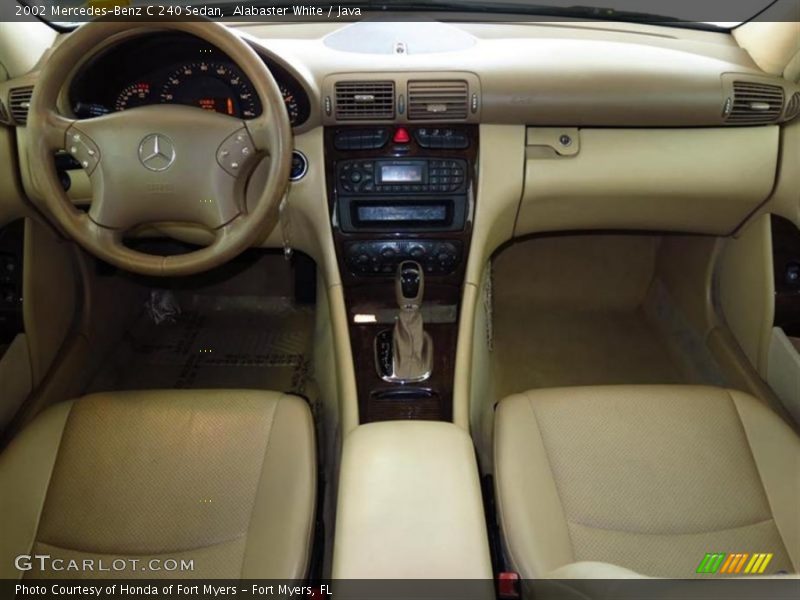 Alabaster White / Java 2002 Mercedes-Benz C 240 Sedan