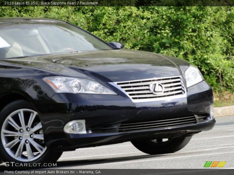 Black Sapphire Pearl / Parchment 2010 Lexus ES 350