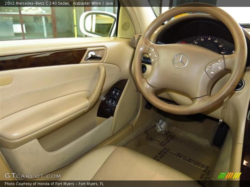Alabaster White / Java 2002 Mercedes-Benz C 240 Sedan