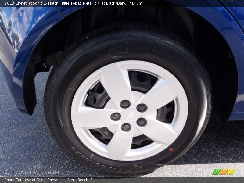 Blue Topaz Metallic / Jet Black/Dark Titanium 2013 Chevrolet Sonic LS Hatch