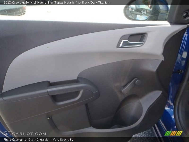 Blue Topaz Metallic / Jet Black/Dark Titanium 2013 Chevrolet Sonic LS Hatch