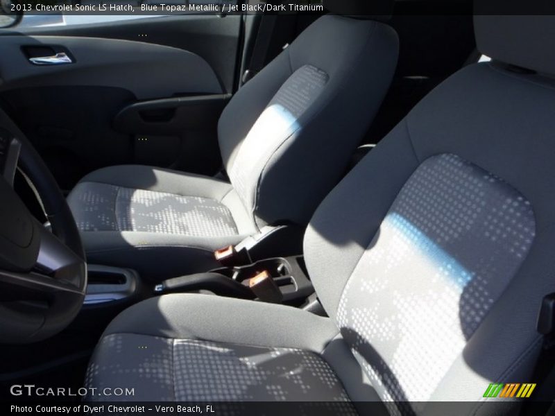 Blue Topaz Metallic / Jet Black/Dark Titanium 2013 Chevrolet Sonic LS Hatch