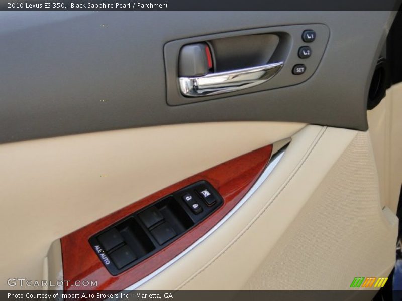 Black Sapphire Pearl / Parchment 2010 Lexus ES 350