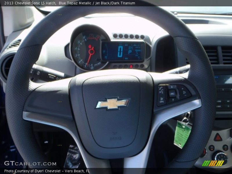 Blue Topaz Metallic / Jet Black/Dark Titanium 2013 Chevrolet Sonic LS Hatch