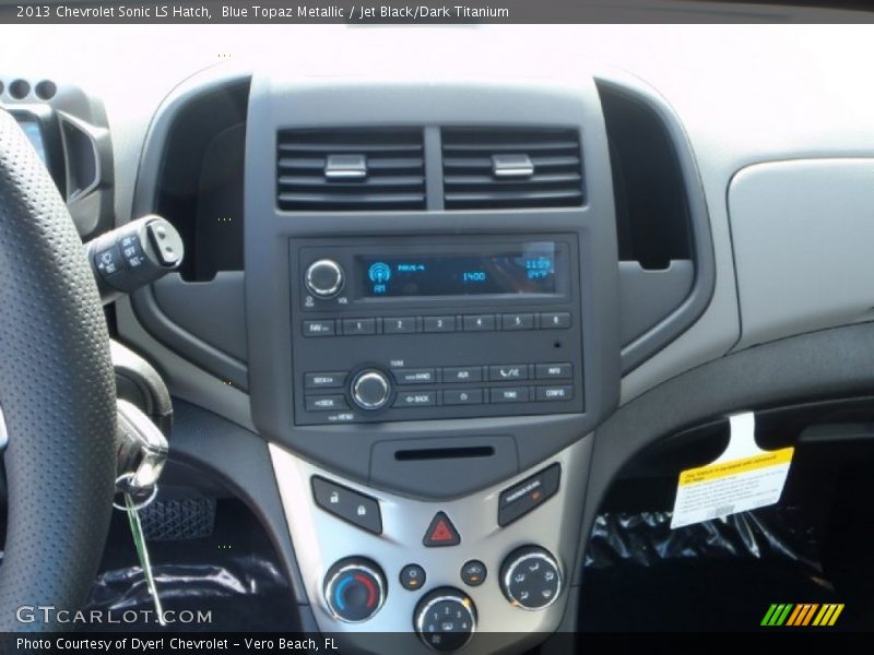 Blue Topaz Metallic / Jet Black/Dark Titanium 2013 Chevrolet Sonic LS Hatch