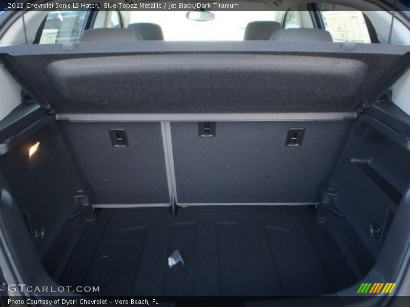 Blue Topaz Metallic / Jet Black/Dark Titanium 2013 Chevrolet Sonic LS Hatch