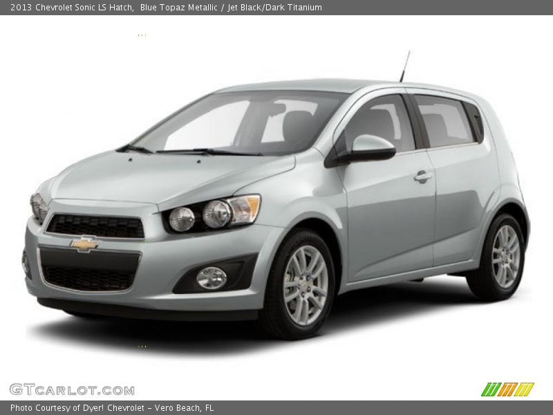 Blue Topaz Metallic / Jet Black/Dark Titanium 2013 Chevrolet Sonic LS Hatch
