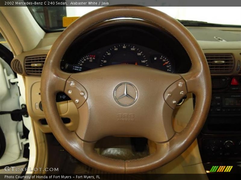 Alabaster White / Java 2002 Mercedes-Benz C 240 Sedan
