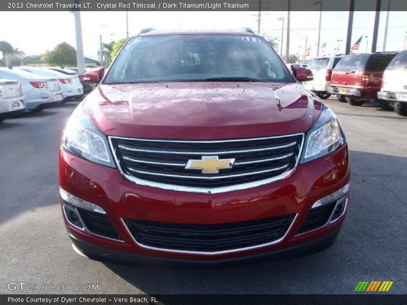 Crystal Red Tintcoat / Dark Titanium/Light Titanium 2013 Chevrolet Traverse LT