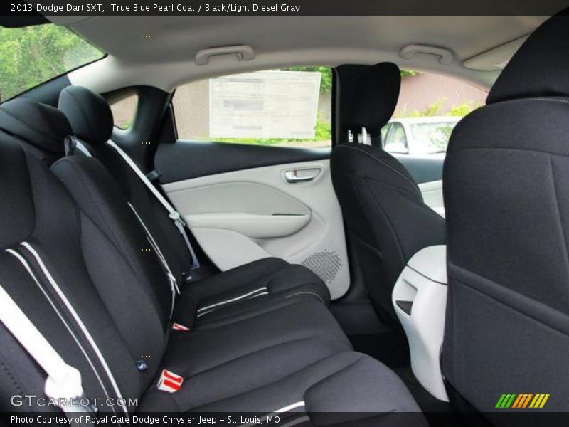 True Blue Pearl Coat / Black/Light Diesel Gray 2013 Dodge Dart SXT