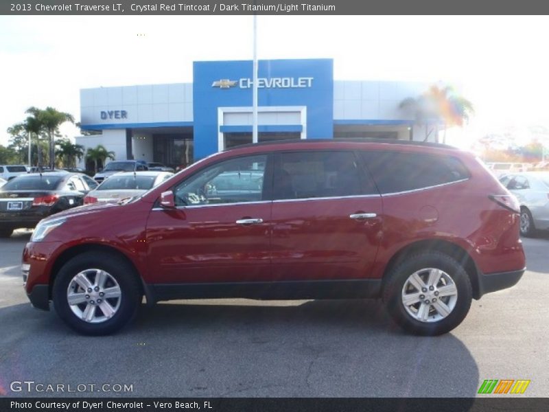 Crystal Red Tintcoat / Dark Titanium/Light Titanium 2013 Chevrolet Traverse LT