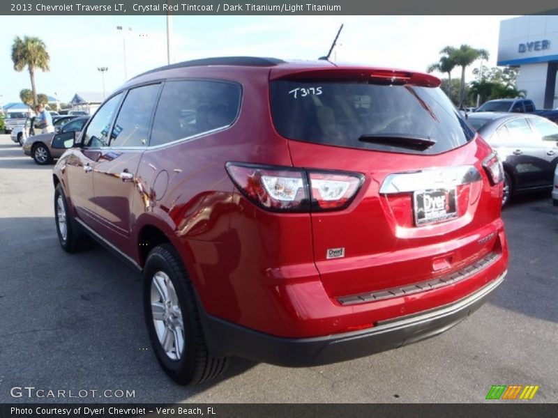 Crystal Red Tintcoat / Dark Titanium/Light Titanium 2013 Chevrolet Traverse LT