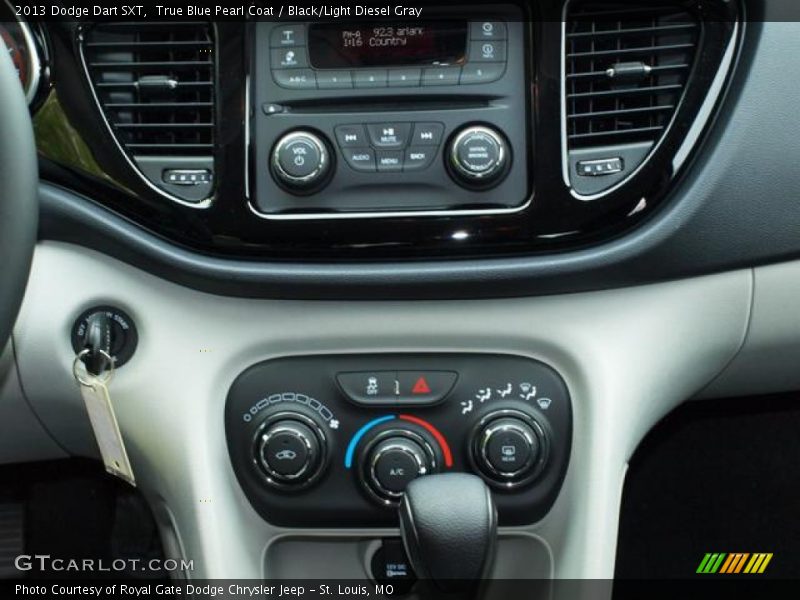 True Blue Pearl Coat / Black/Light Diesel Gray 2013 Dodge Dart SXT