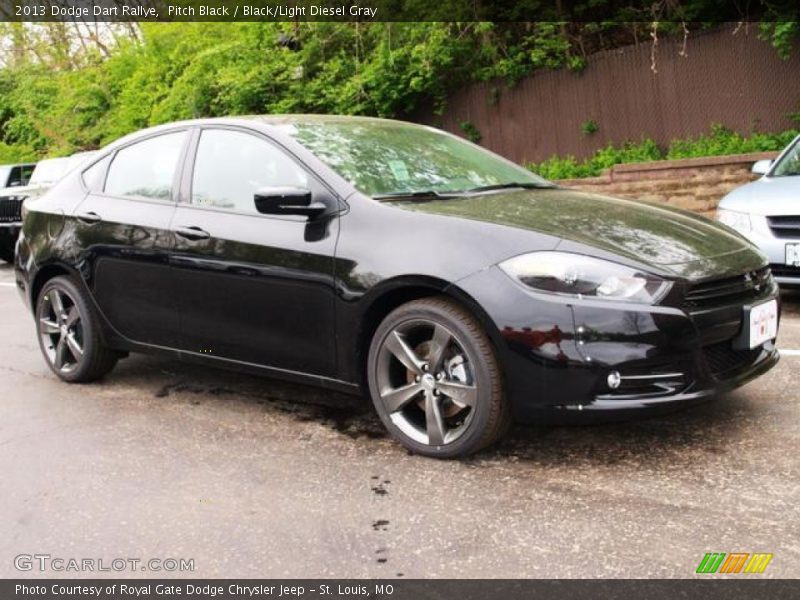 Pitch Black / Black/Light Diesel Gray 2013 Dodge Dart Rallye