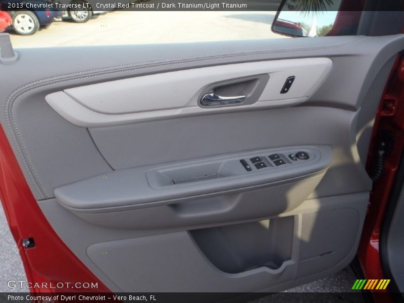 Crystal Red Tintcoat / Dark Titanium/Light Titanium 2013 Chevrolet Traverse LT
