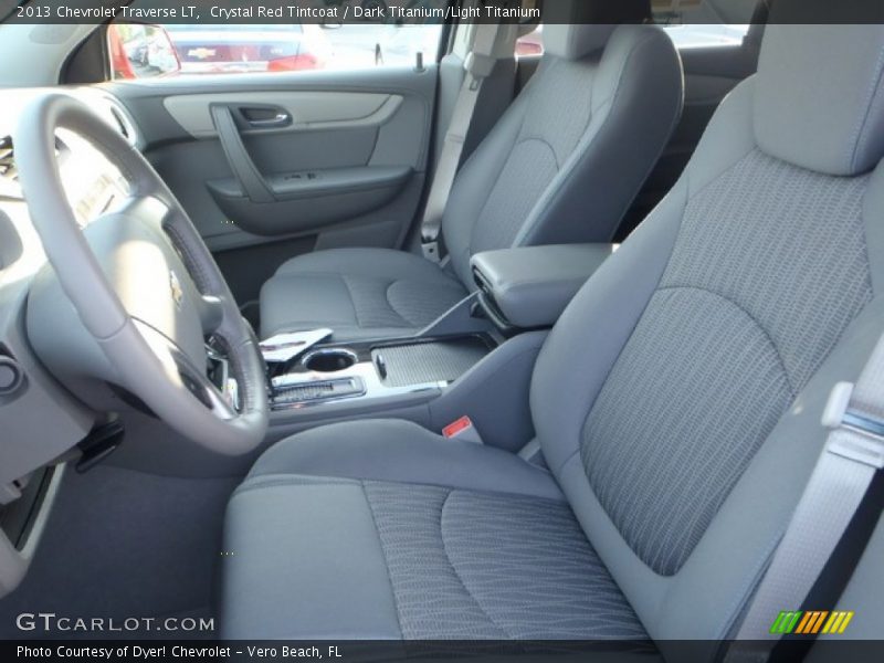 Crystal Red Tintcoat / Dark Titanium/Light Titanium 2013 Chevrolet Traverse LT