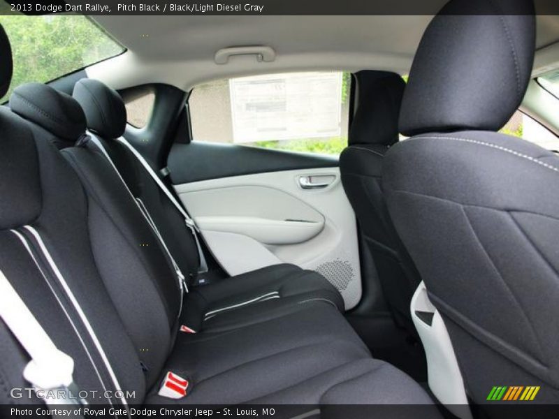 Pitch Black / Black/Light Diesel Gray 2013 Dodge Dart Rallye