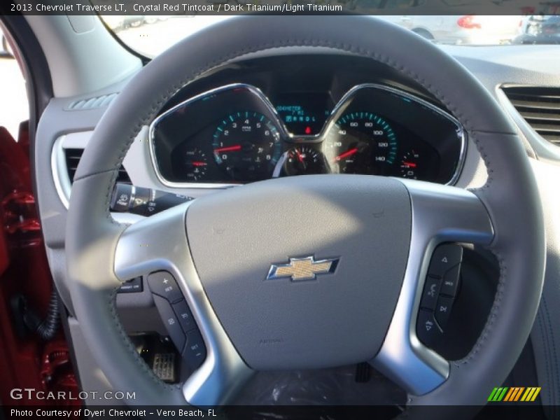 Crystal Red Tintcoat / Dark Titanium/Light Titanium 2013 Chevrolet Traverse LT