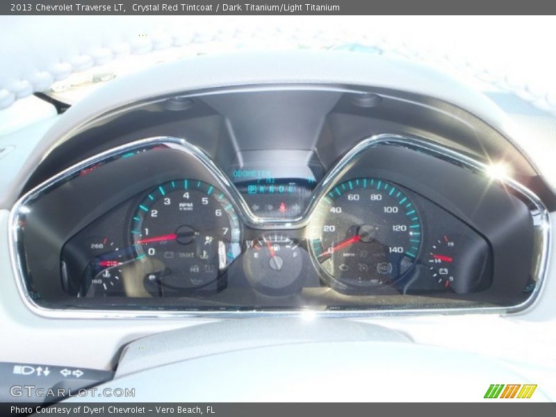 Crystal Red Tintcoat / Dark Titanium/Light Titanium 2013 Chevrolet Traverse LT