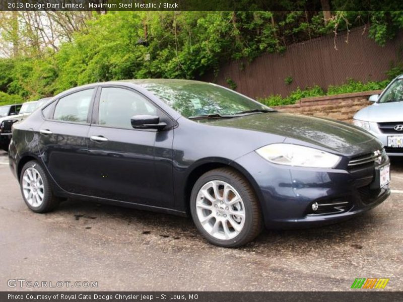 Maximum Steel Metallic / Black 2013 Dodge Dart Limited