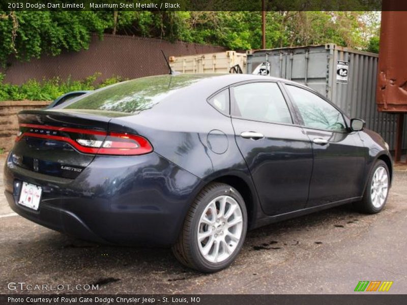 Maximum Steel Metallic / Black 2013 Dodge Dart Limited
