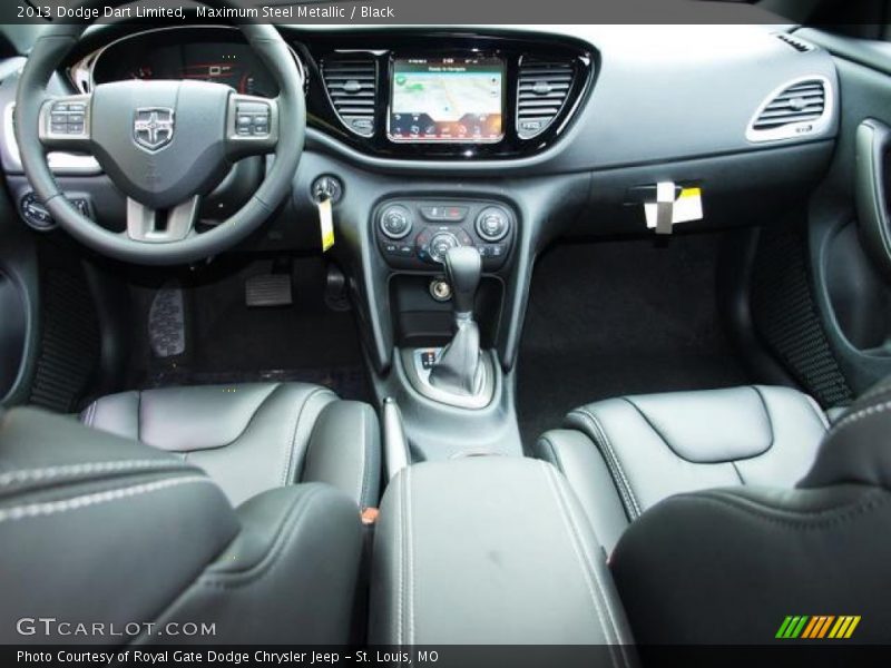 Maximum Steel Metallic / Black 2013 Dodge Dart Limited