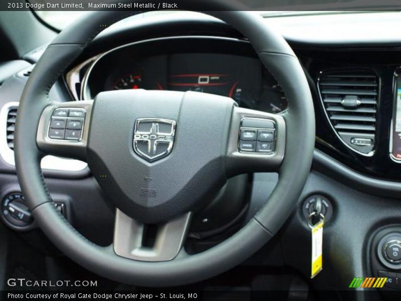 Maximum Steel Metallic / Black 2013 Dodge Dart Limited