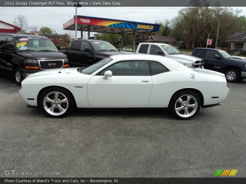 Bright White / Dark Slate Gray 2012 Dodge Challenger R/T Plus