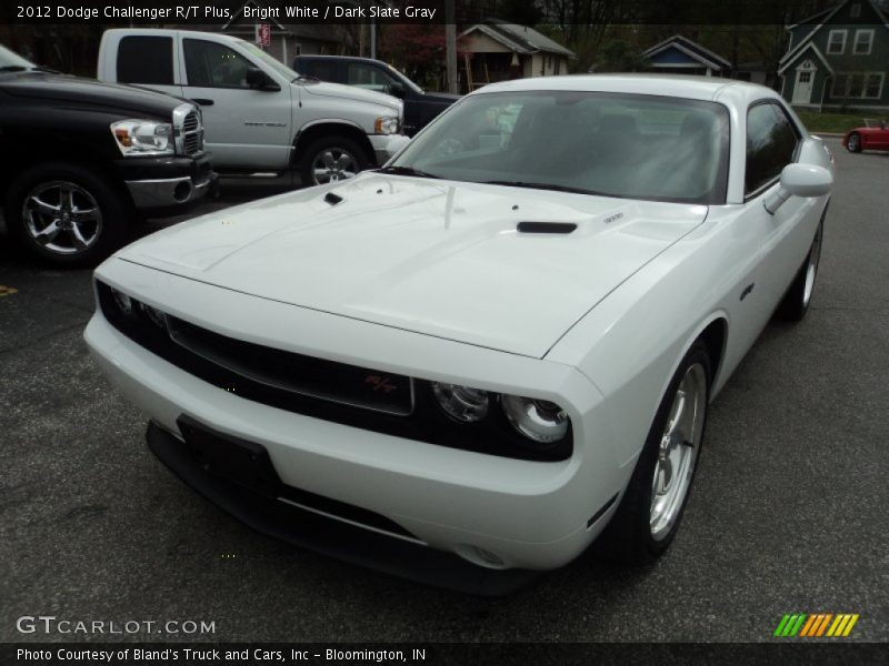 Bright White / Dark Slate Gray 2012 Dodge Challenger R/T Plus