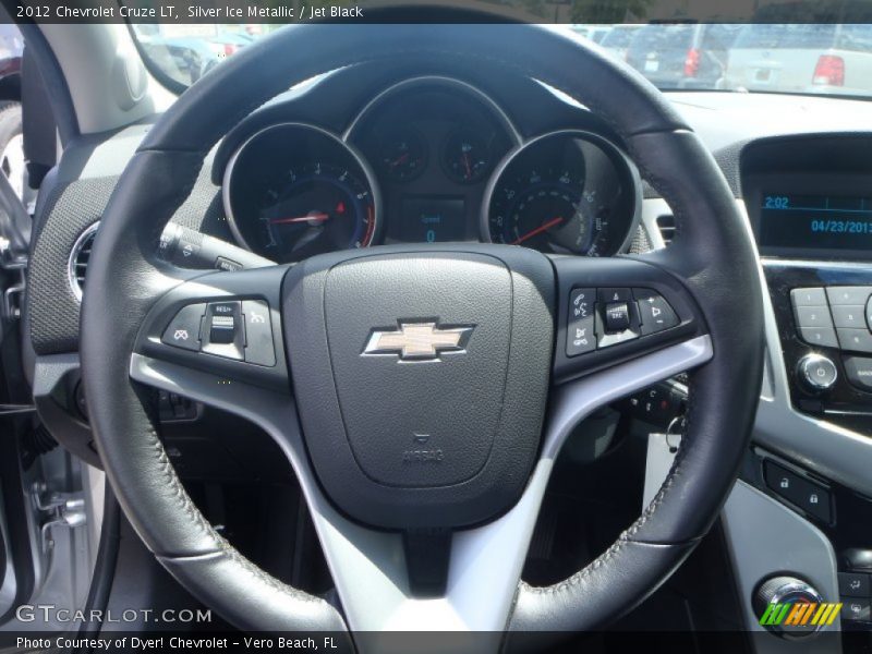 Silver Ice Metallic / Jet Black 2012 Chevrolet Cruze LT