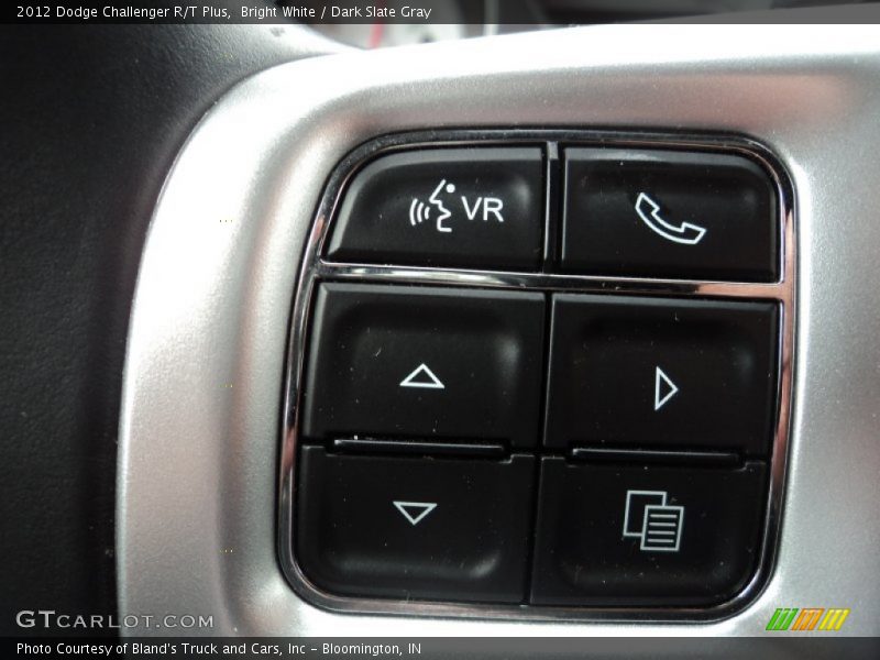 Bright White / Dark Slate Gray 2012 Dodge Challenger R/T Plus