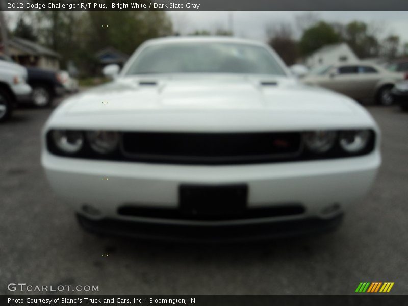 Bright White / Dark Slate Gray 2012 Dodge Challenger R/T Plus