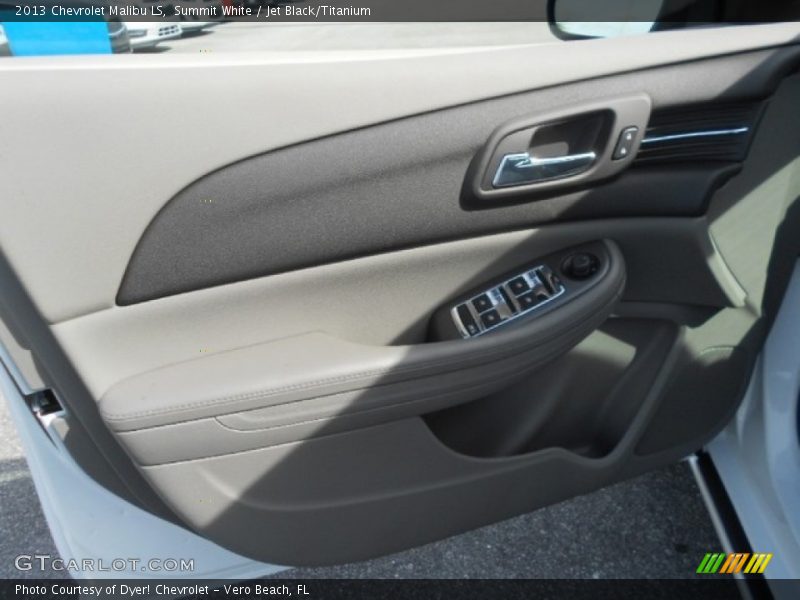 Summit White / Jet Black/Titanium 2013 Chevrolet Malibu LS