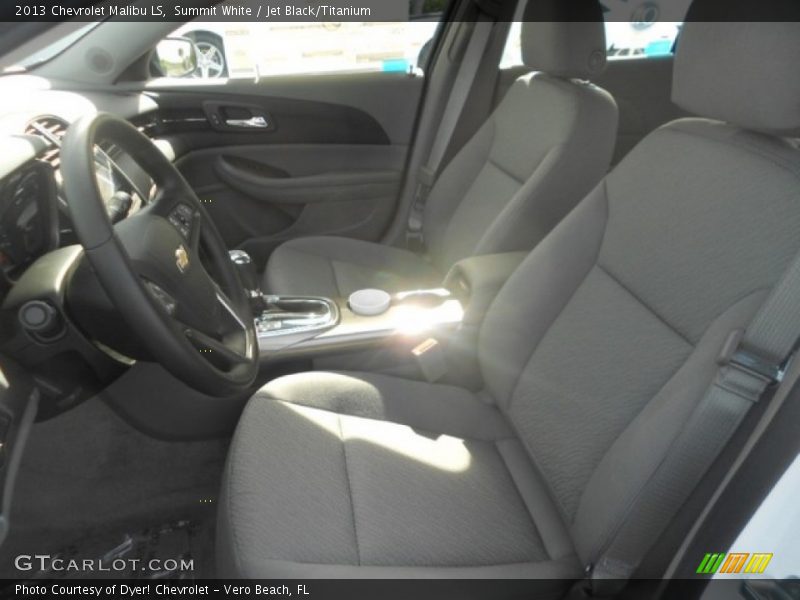 Summit White / Jet Black/Titanium 2013 Chevrolet Malibu LS
