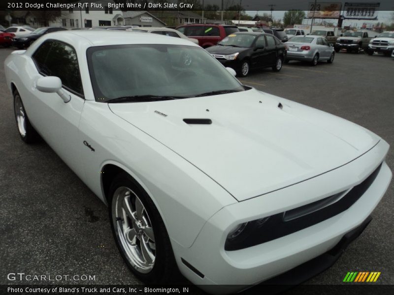 Bright White / Dark Slate Gray 2012 Dodge Challenger R/T Plus