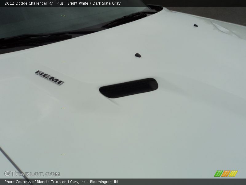 Bright White / Dark Slate Gray 2012 Dodge Challenger R/T Plus