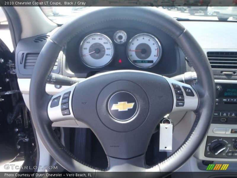 Black / Gray 2010 Chevrolet Cobalt LT Coupe