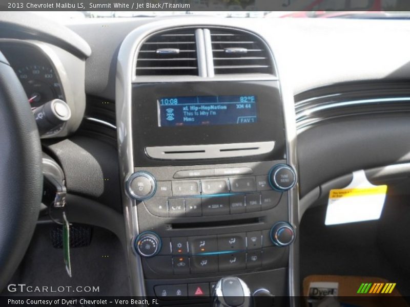Summit White / Jet Black/Titanium 2013 Chevrolet Malibu LS