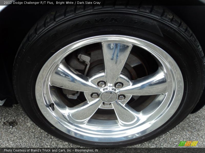 Bright White / Dark Slate Gray 2012 Dodge Challenger R/T Plus