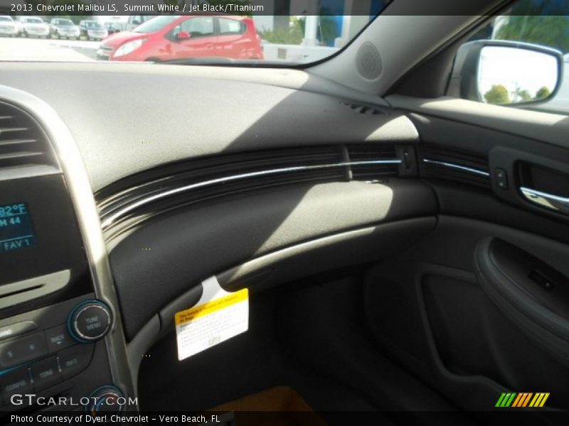 Summit White / Jet Black/Titanium 2013 Chevrolet Malibu LS