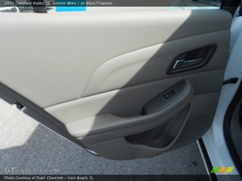Summit White / Jet Black/Titanium 2013 Chevrolet Malibu LS