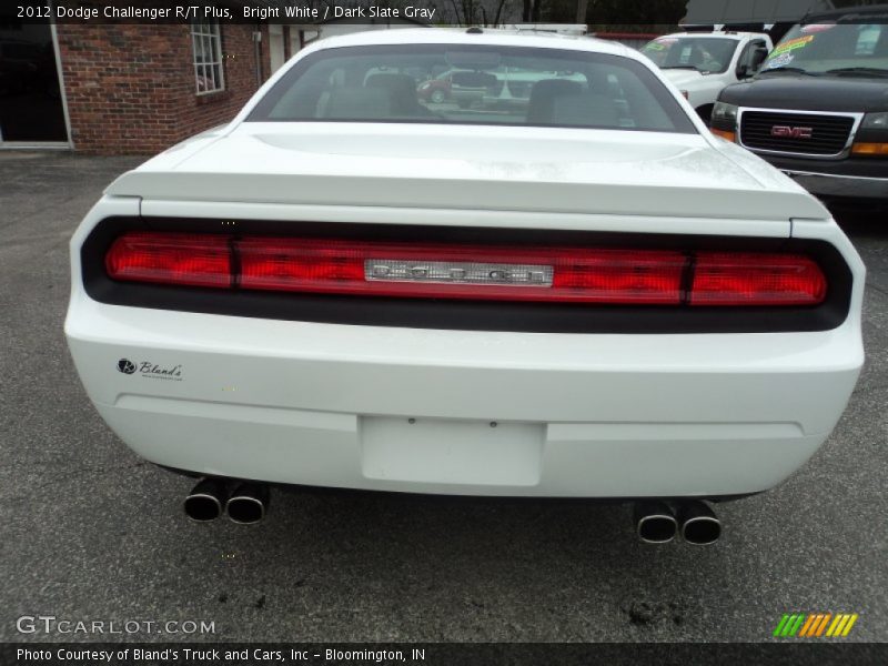 Bright White / Dark Slate Gray 2012 Dodge Challenger R/T Plus