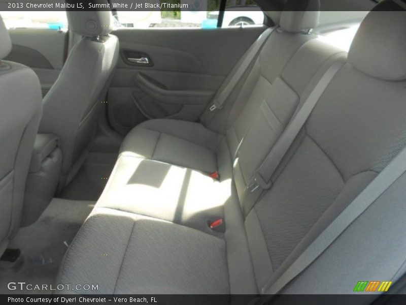 Summit White / Jet Black/Titanium 2013 Chevrolet Malibu LS