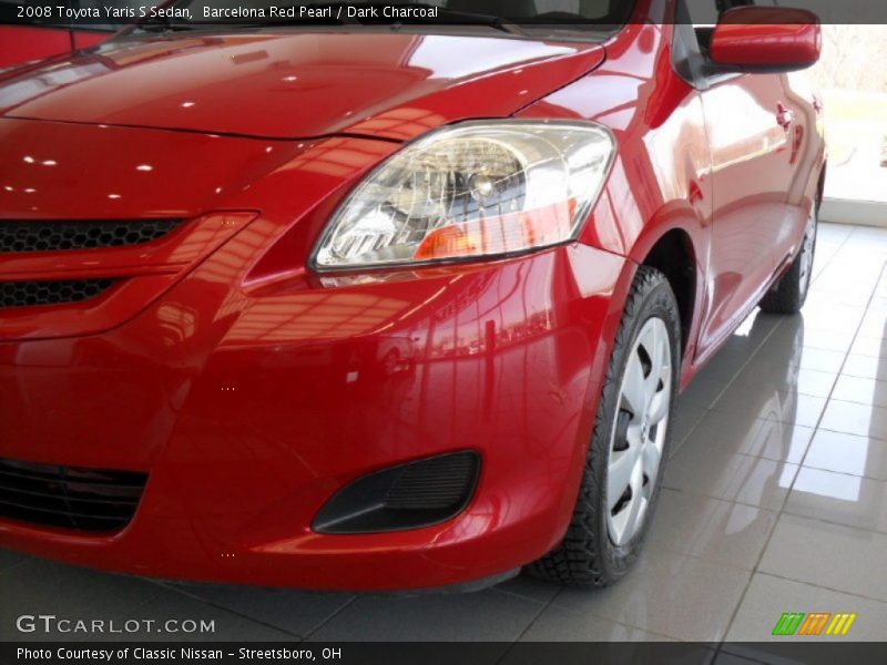Barcelona Red Pearl / Dark Charcoal 2008 Toyota Yaris S Sedan